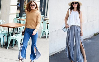 Chẳng hiểu sao nhưng năm nay, quần xẻ tứ tung lại được lăng xê nhiệt tình!