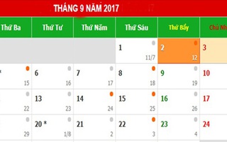Người lao động được nghỉ 3 ngày dịp Quốc khánh 2/9