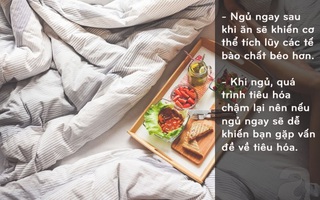 12 việc nếu làm buổi tối thì không những khiến bạn tăng cân mà còn cực có hại cho sức khỏe