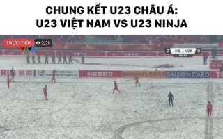 Cư dân mạng ngơ ngác khi xem cả hiệp 1 trận chung kết chỉ thấy mỗi U23 Việt Nam còn U23 Uzbekistan thì "tàng hình"