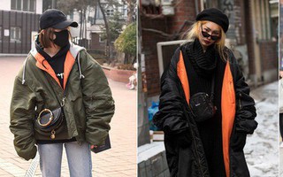 Street style Hàn Quốc: Mặc vài ba chiếc áo khoác to sụ cùng lúc chẳng "hâm" chút nào mà lại "chất" hết nấc