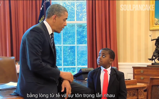 Khoảnh khắc có 1 không 2: "Tổng thống nhí" gặp cựu Tổng thống Mỹ Obama nói về tương lai thế giới