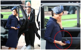 Meghan trở thành tâm điểm chú ý trong lễ cưới hoàng gia với vòng bụng to lùm lùm và gương mặt nhợt nhạt, kém sắc