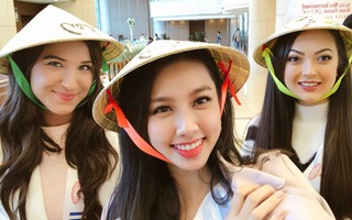 Quay clip nói 6 thứ tiếng, Nguyễn Thúc Thùy Tiên gây bất ngờ với khả năng ngoại ngữ tại Hoa hậu Quốc tế 2018