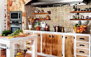 Những căn bếp đẹp hút hồn với kệ gỗ tự nhiên phong cách Rustic