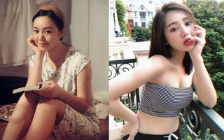 Trong "Quỳnh Búp Bê" thì giản dị đúng chất gái quê, nhưng ngoài đời Đào lại theo phong cách gợi cảm thế này