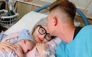 Em gái ca sĩ Quang Vinh sinh con gái đầu lòng sau 9 năm gắn bó cùng chồng cơ trưởng điển trai