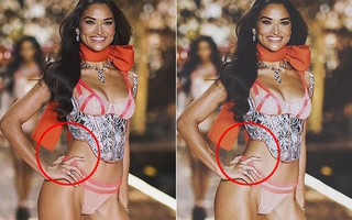 Người đẹp là thế nhưng hội chân dài Victoria's Secret vẫn bóp eo, bóp đùi trong ảnh đăng Instagram và vừa bị "bóc" hàng loạt
