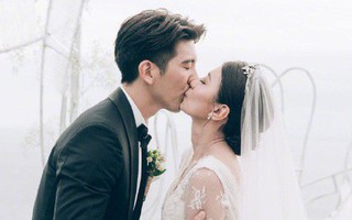 Đám cưới kín đáo của "Triệu Mẫn" Giả Tịnh Văn: Cô dâu hôn đắm đuối chú rể kém 9 tuổi bên 3 cô con gái