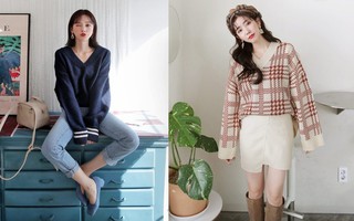 Muốn trông xinh tươi và “mi nhon” hơn, các nàng cứ diện lên mình chiếc áo len cổ tim 