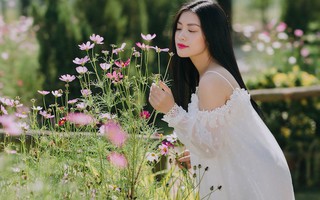 Quán quân Sao mai Thu Hằng diện style cổ tích, đẹp trong veo mơ mộng giữa thiên nhiên