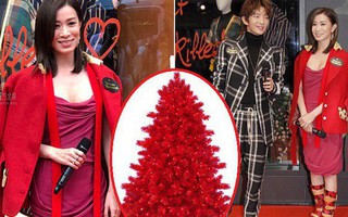 Halloween vừa qua, Giáng Sinh còn chưa tới nhưng Xa Thi Mạn đã nhập cuộc với set đồ cosplay cây thông Noel