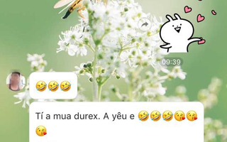 Khi các mẹ bỉm hùa nhau nhắn tin tỏ tình "em yêu anh", đây là phản ứng không giống ai của các anh chồng