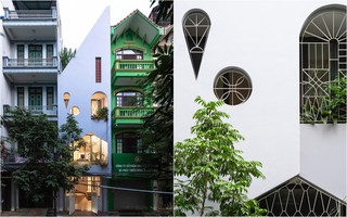 Ngôi nhà ống mái lệch, mặt tiền ấn tượng đến mức ai đi qua cũng phải nhìn ở Hoàng Mai, Hà Nội