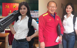 Dân mạng xôn xao vì hình ảnh cô gái xinh đẹp theo chân đội tuyển Việt Nam trong suốt mùa giải AFF Cup 2018 