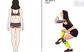 Giảm mỡ, săn cơ toàn thân chỉ với 7 động tác nhìn qua là tập được ngay