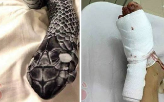 Muốn thể hiện mình sexy hấp dẫn, vợ trẻ mua tất hình rắn về mặc, ngờ đâu kết quả bất ngờ