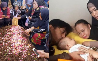 Thảm họa sóng thần ở Indonesia: Vợ chồng diễn viên thiệt mạng, con 3 tháng tuổi gào khóc vì thiếu sữa