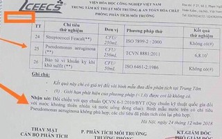 Hà Nội: Phát hiện nước uống tại trường tiểu học nhiễm khuẩn mủ xanh (Pseudomonas)
