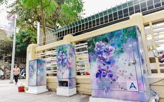 Hàng loạt bốt điện "nhếch nhác" ở trung tâm Hà Nội đã được khoác "áo mới"