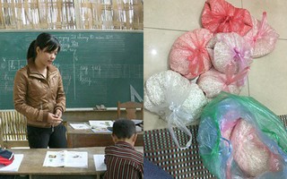 30 năm cõng chữ lên non, năm nay lần đầu cô giáo được học sinh tặng quà Tết, mấy túi gạo nếp mà thấy rưng rưng