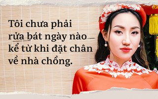 Á hậu Ngô Trà My: "Chồng tôi kinh doanh cũng được mà việc nhà cũng ‘okie’, cái gì cũng hơn vợ"
