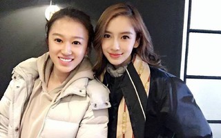 Bị chê bai diễn xuất, Angelababy vẫn rạng rỡ trở lại phim trường ngày đầu năm