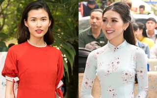 Cao Thiên Trang - Tường Linh nền nã với áo dài, quyết thử sức với phim cải lương