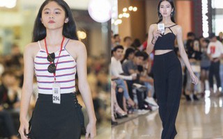 Mẫu 13 tuổi catwalk ấn tượng gây sốt, xuất hiện thí sinh giống Hoàng Thùy tại buổi casting VIFW Xuân/Hè 2018