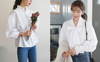 Sơmi trắng sẽ chẳng còn nhạt nhẽo nếu bạn biết đến 11 mẫu áo cực xinh và hay ho này