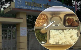 Hà Nội: Thêm một phụ huynh tố bữa trưa trị giá 15.000 đồng của học sinh lớp 2 chỉ có 2 viên chả cùng ít muối vừng