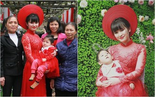 Em bé Lào Cai suy dinh dưỡng ngày nào nay đã 3 tuổi, xuất hiện xinh xắn như công chúa trong lễ vu quy của mẹ nuôi