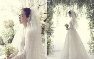 Lộ ảnh cưới hiếm hoi của "nữ hoàng nước mắt" Choi Ji Woo: Cô dâu xinh đẹp tựa thiên thần