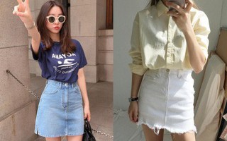 Thời điểm thích hợp để diện chân váy denim đây rồi, cùng xem qua 12 gợi ý kết hợp nhé!