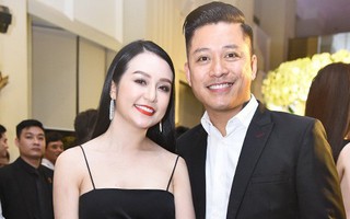 Vợ chồng Tuấn Hưng diện đồ đôi mang con trai yêu đi dự đám cưới Khắc Việt