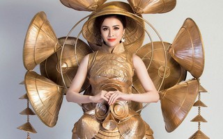 Cận cảnh "Trang phục sinh thái" Thư Dung đem đi tranh tài tại Miss Eco International 2018