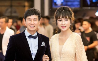 "Gái 4 con" Minh Hà khoe nhan sắc lộng lẫy mừng chồng yêu Lý Hải ra mắt phim mới