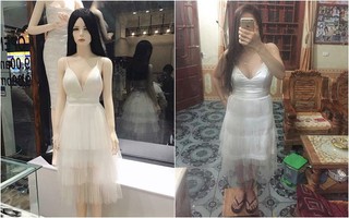 Bỏ gần 1 triệu mua váy thiết kế sang chảnh, mẹ trẻ nhận về váy như màn quây, mặc vào chẳng khác măng nhồi thịt