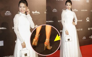 Sau sự cố đi giày chưa bóc tem, Nhã Phương xinh như mộng với áo dài trắng tinh khôi