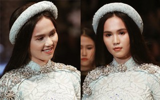 Hết bị soi cằm nọng giờ Ngọc Trinh còn bị soi mặt loang lổ phấn, mắt đeo áp tròng to quá đà
