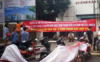 Hà Nội: Cư dân chung cư túc trực đã 20 ngày đêm, ngăn việc sử dụng đường nội bộ để thi công trường mầm non