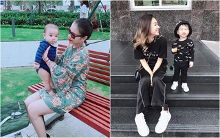 Nghỉ lễ này dân tình chen nhau đi biển lên núi, các hot mom xinh đẹp lại rủ nhau ở nhà
