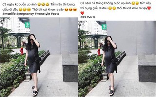 Đỉnh cao của "sống ảo" là đây: Mẹ trẻ "chôm" ảnh hot mom Ngọc Mon đem về nhà, khoe với thiên hạ là mình bầu bí vẫn xinh