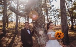 Bộ ảnh cưới lãng mạn của cặp đôi ‘gái thẳng’ bị ‘bẻ cong’ khi tìm thấy tình yêu đích thực