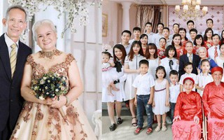 Bức ảnh mặc váy cưới đầu tiên sau 50 năm của bà ngoại và bộ hình 5 thế hệ trong gia đình