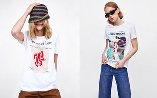 Nếu chán áo phông trắng trơn hay in chữ, Zara H&M còn đủ kiểu áo in hình nổi bật mà giá chưa quá 500 ngàn đồng