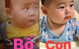 Những hình ảnh chứng minh con là bản sao hoàn hảo của bố, các mẹ ngậm ngùi bị gọi là "máy photo copy, nét như Sony"
