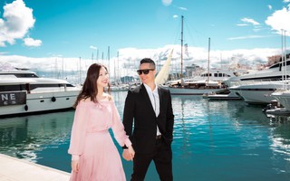 Lần đầu lộ diện, ông xã Hoa hậu Áo dài Phí Thùy Linh đẹp trai như tài tử