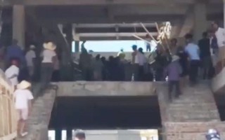 Nam Định: Sập giàn giáo tại siêu thị đang xây dựng, 1 người tử vong, nhiều người bị thương