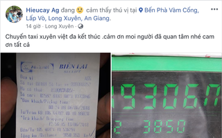 Chuyến đi phá mọi kỷ lục của ngành taxi: Chạy một mạch 3850 cây số khứ hồi An Giang - Hà Nội, hết 49 triệu tiền cước